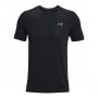 Męska koszulka treningowa Under Armour UA Rush Seamless Legacy SS - czarna