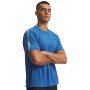 Obrazek dla: UNDER ARMOUR Męska koszulka treningowa Under Armour UA Tech Taping SS  niebieska Niebieski