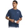 Obrazek dla: UNDER ARMOUR Męska koszulka treningowa Under Armour UA Tech Textured SS  granatowa Granatowy