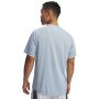 mini: Męska koszulka treningowa Under Armour UA Tech Textured SS - niebieska (2)