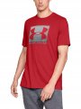 Obrazek dla: UNDER ARMOUR Męska koszulka UNDER ARMOUR BOXED SPORTSTYLE SS  czerwona  Czerwony