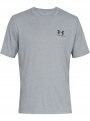 mini: Męska koszulka UNDER ARMOUR SPORTSTYLE LEFT CHEST SS - szara (3)