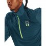 Męska kurtka do biegania Under Armour UA RUN ANYWHERE PULLOVER - turkusowa