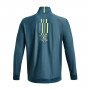 Męska kurtka do biegania Under Armour UA RUN ANYWHERE PULLOVER - turkusowa