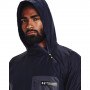 Męska kurtka treningowa Under Armour UA Rush Woven Anorak - granatowa