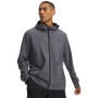 Obrazek dla: UNDER ARMOUR Męska kurtka z kapturem Under Armour UA Unstoppable Woven Jacket  szara Szary