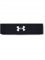UNDER ARMOUR Męska opaska treningowa na głowę UNDER ARMOUR Performance Headband  czarna Czarny