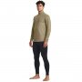 Męski longsleeve taktyczny Under Armour Tac Mock CGI Base - brązowy