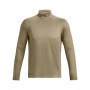 Męski longsleeve taktyczny Under Armour Tac Mock CGI Base - brązowy