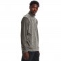 Męski longsleeve treningowy UNDER ARMOUR UA Armour Fleece Twist QZ - brązowy