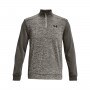 Męski longsleeve treningowy UNDER ARMOUR UA Armour Fleece Twist QZ - brązowy