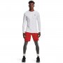Męski longsleeve treningowy UNDER ARMOUR UA CG Armour Fitted Crew - biały