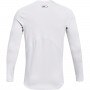 Męski longsleeve treningowy UNDER ARMOUR UA CG Armour Fitted Crew - biały