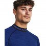 Męski longsleeve treningowy Under Armour UA CG Armour Twist Mock - niebieski