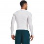 Męski longsleeve treningowy UNDER ARMOUR UA HG Armour Comp LS - biały