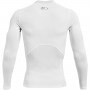 Męski longsleeve treningowy UNDER ARMOUR UA HG Armour Comp LS - biały