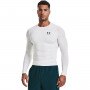 UNDER ARMOUR Męski longsleeve treningowy UNDER ARMOUR UA HG Armour Comp LS  biały Biały