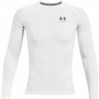 Męski longsleeve treningowy UNDER ARMOUR UA HG Armour Comp LS - biały