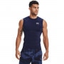  UNDER ARMOUR Męski top treningowy UNDER ARMOUR UA HG Armour Comp SL  granatowy Granatowy