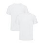 mini: Męski t-shirt bez nadruku (2-pack) Under Armour Performance - biały (4)