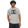 Obrazek dla: UNDER ARMOUR Męski tshirt z nadrukiem Under Armour UA Abc Camo Boxed Logo Ss  szary Szary