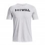 mini: Męski t-shirt z nadrukiem Under Armour UA I Will SS - biały (5)