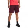 Męskie spodenki treningowe Under Armour Tech Graphic Short - bordowe