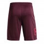 Męskie spodenki treningowe Under Armour Tech Graphic Short - bordowe