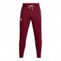Męskie spodnie dresowe Under Armour UA Rival Terry Jogger - czerwone