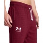 Męskie spodnie dresowe Under Armour UA Rival Terry Jogger - czerwone