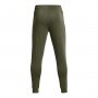 Męskie spodnie dresowe Under Armour UA Rival Terry Jogger - oliwkowe