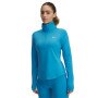 UNDER ARMOUR Damski longsleeve treningowy Under Armour Motion 1/2 Zip EMEA  niebieski Niebieski