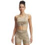 Biustonosz treningowy Under Armour Project Rock Bralette - beżowy