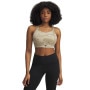 Biustonosz treningowy Under Armour Project Rock Bralette - beżowy