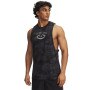 UNDER ARMOUR Męski top treningowy Under Armour Project Rock Camo Tank  czarny Czarny
