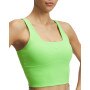 Damski top treningowy Under Armour Project Rock Fitted Bra Tank - zielony 