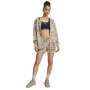 Damskie spodenki treningowe Under Armour Project Rock Terry Short - beżowe