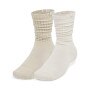 UNDER ARMOUR Skarpetki uniseks (2pack) Under Armour Sportswear Cotton Scrunch Crew  multikolor Beżowy