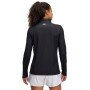 Damski longsleeve treningowy Under Armour Tech Rib 1/2 Zip - czarny