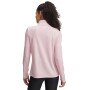 Damski longsleeve treningowy Under Armour Tech Rib 1/2 Zip - różowy
