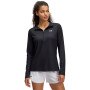 UNDER ARMOUR Damski longsleeve treningowy Under Armour Tech Rib 1/2 Zip  czarny Czarny