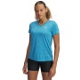 Damska koszulka treningowa Under Armour Tech SSV- Twist - niebieska