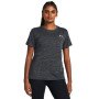 UNDER ARMOUR Damska koszulka treningowa Under Armour Tech Textured SSC  czarna Czarny