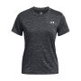 Damska koszulka treningowa Under Armour Tech Textured SSC - czarna