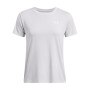 Damska koszulka treningowa Under Armour Tech Textured SSC - szara