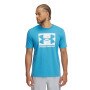 UNDER ARMOUR Męski tshirt z nadrukiem Under Armour UA Abc Camo Boxed Logo Ss  niebieski Niebieski