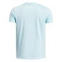 Chłopięcy t-shirt z nadrukiem Under Armour UA Boxed Sports - niebieska