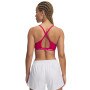 Biustonosz treningowy Under Armour UA Crossback Low Bra - różowy