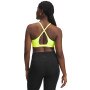Biustonosz treningowy Under Armour UA Crossback Low Bra - żółty