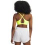 Biustonosz treningowy Under Armour UA Crossback Low Bra - żółty
